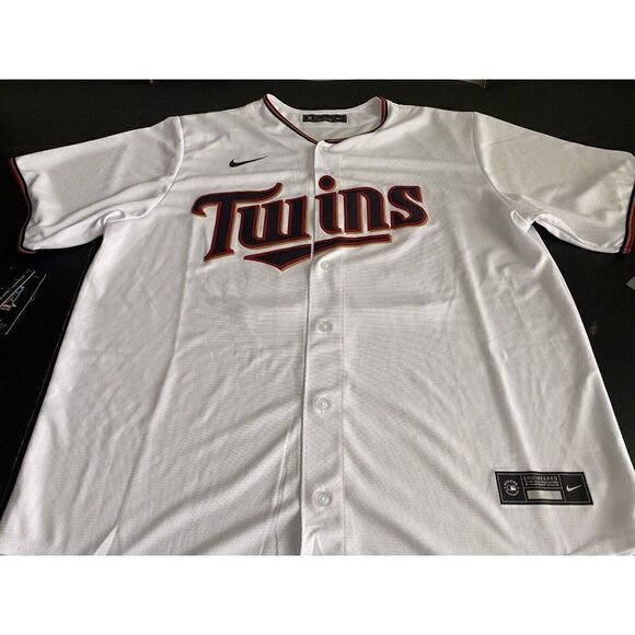 Nike MLB Minnesota Twins Eddie Rosario #20 White Jersey Men’s Size XL NEW - Picture 3 of 10
